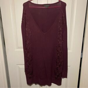 Lane Bryant Deep Purple Knit Top